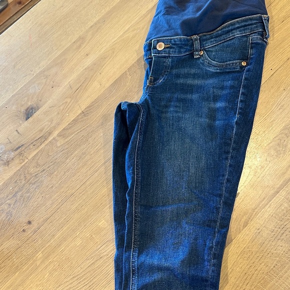 H&M Deep Blue Women's Maternity Jeggings size 28 - Picture 3 of 5